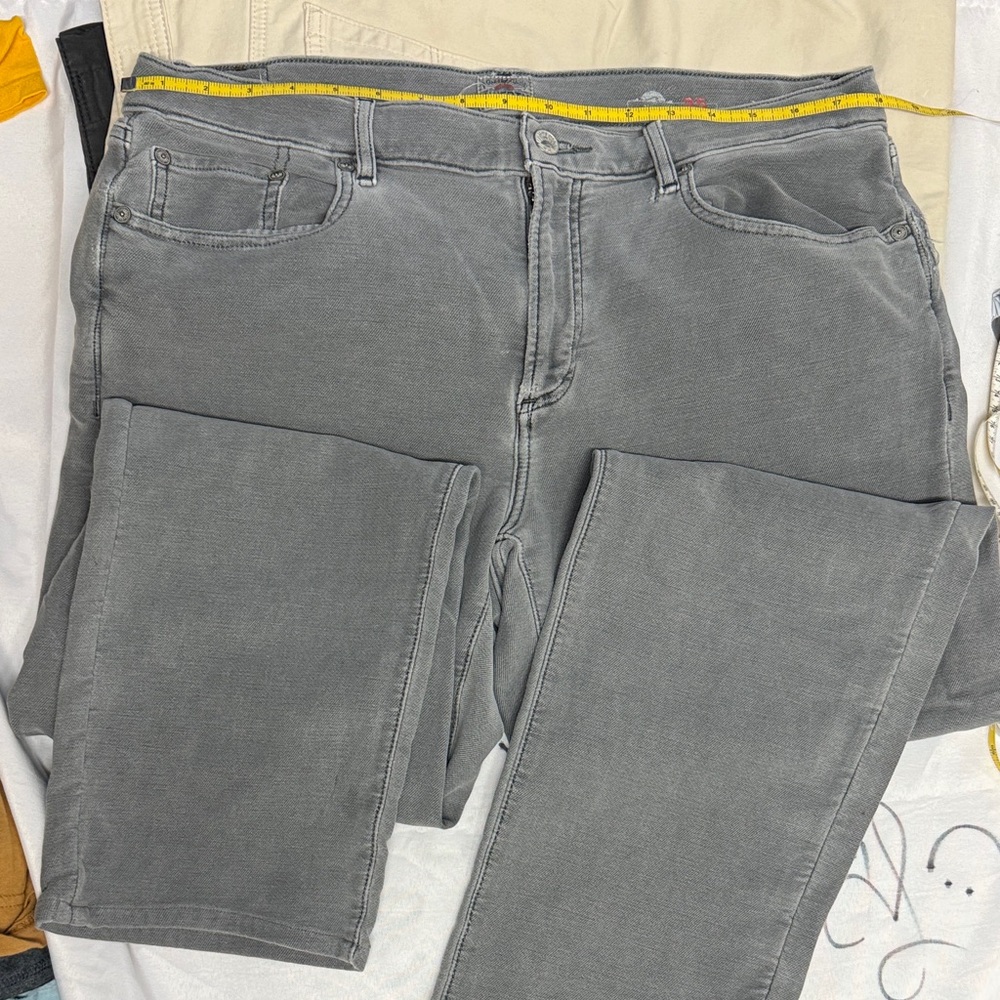 Men's Faherty Stretch Terry Gray Jeans